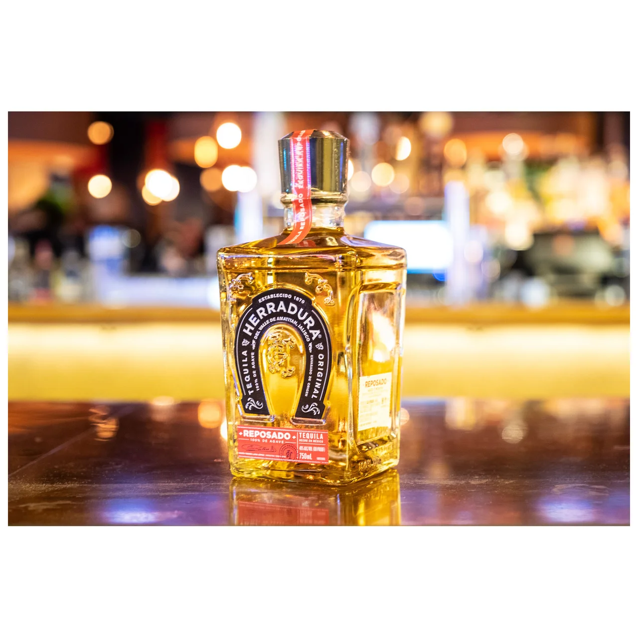 Tequila reposado botella de 70 cl.