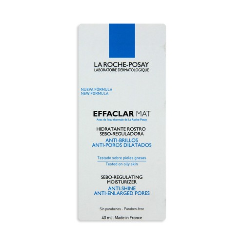 LA ROCHE POSAY Effaclar mat Crema hidratante, reduce los poros y el flujo de sebo 40 ml.