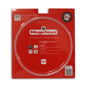 Imagen de Junta de silicona para tapa de olla expréss 24cm. Magefesa Star 2013, capacidad 8-10l. MAGEFESA.