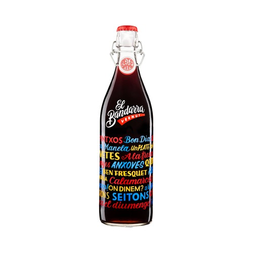 EL BANDARRA Vermut rojo de elaboración artesanal y con denominación de origen Penedés EL BANDARRA botella de 1 l.