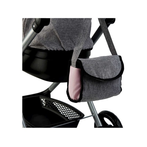 Carrito de muñecas style con bolso 63x40x68cm, ONE TWO FUN