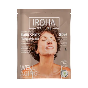 IROHA NATURE Mscarilla facial antimanchas y acción despigmentante.