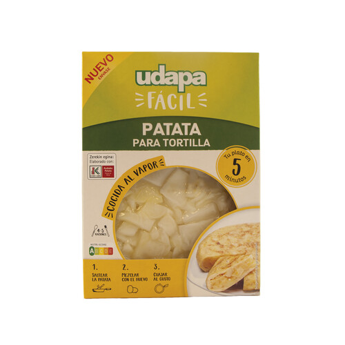 Patatas para tortilla UDAPA FÁCIL 450 g.