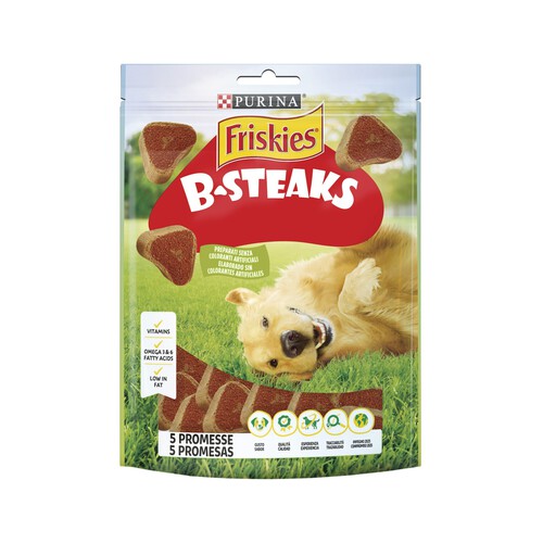 FRISKIES Snacks para perros adultos a base de carne FRISKIES 150 g.