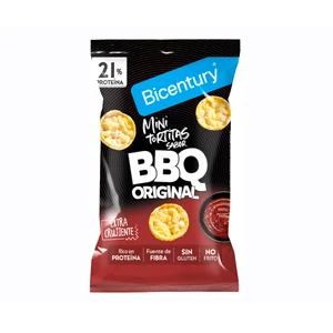 BICENTURY Mini tortita de proteína con sabor barbacoa 60 g.