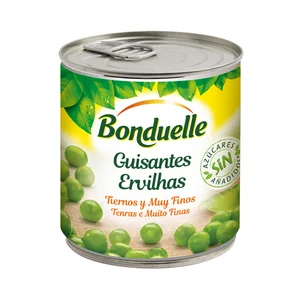 BONDUELLE Guisantes finos, sin azúcares añadidos 140 g.