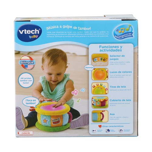 Tambor luces mágicas Bilingüe Activity musical para bebés VTech Baby. Edad recomendada desde 6-36 meses