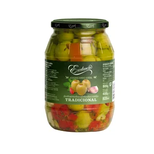 EXCELENCIA Aceitunas verdes gordal aliñadas sin hueso EXCELENCIA frasco de 400 g.