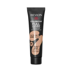 REVLON Colorstay full cover Tono 240 Medium beige Base de maquillaje de textura ligera, cobertura 100% mate 30 ml.