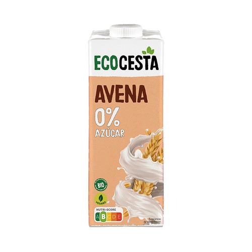 Bebida de avena sin azúcar ecológica ECOCESTA 1 L.