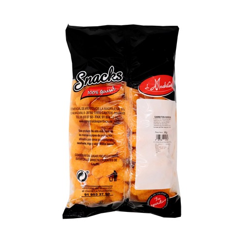 LA MADRILEÑA Snacks, gambito rojos 140 g.