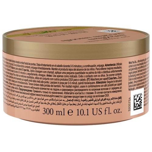 OGX Mascarilla capilar con keratina de Brasil, para cabellos rizados o encrespados 300 ml.