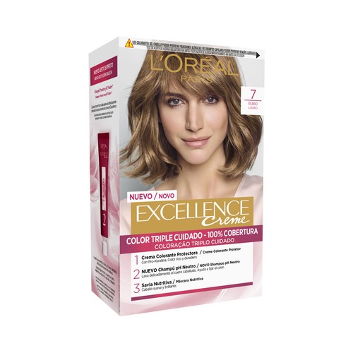 L´ORÉAL PARIS Excellence creme Tinte de pelo permanente tono 7 Rubio.