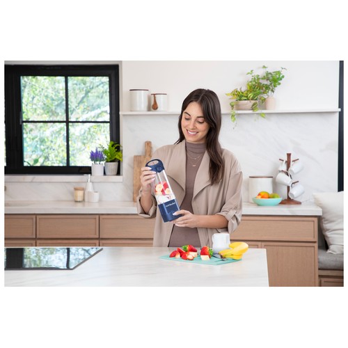 Batidora de vaso portátil  NUTRIBULLET NBP003NBL, 20W, 1 nivel de potencia.