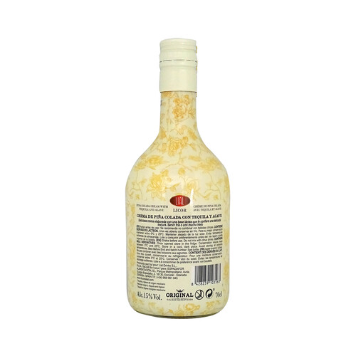 SARGENTO TEQUELA Crema de licor de piña colada con tequila y Agave SARGENTO TEQUELA botella de 70 cl.