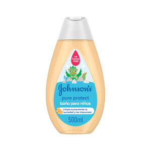 JOHNSON'S Jabón para niños que elimina el 99% de la suciedad y los gérmenes JOHNSON´S Pure protect 500 ml.