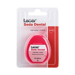 LACER Seda dental con cera y flúor 50 m.