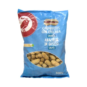 PRODUCTO ALCAMPO Cacahuetes con cáscara salados PRODUCTO ALCAMPO 500 g.