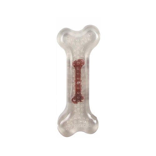 FLAMINGO Hueso transparente para perros con sabor ternera FLAMINGO