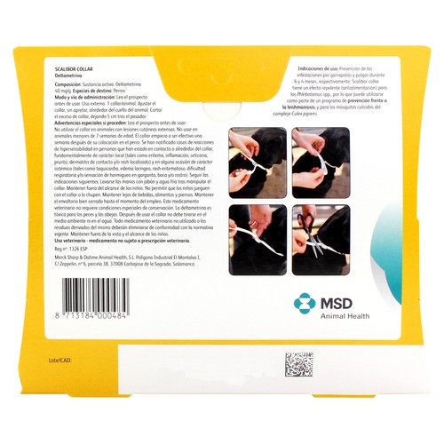 SCALIBOR Collar antiparasitario para perros, 48 cm1 ud.