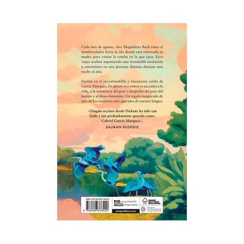 En agosto nos vemos. Gabriel García Márquez. DEBOLSILLO
