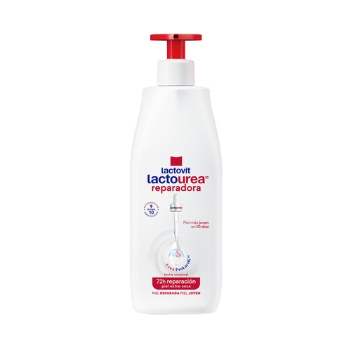 LACTOVIT Lactourea Leche corporal reparadora para piel extra seca 400 ml.