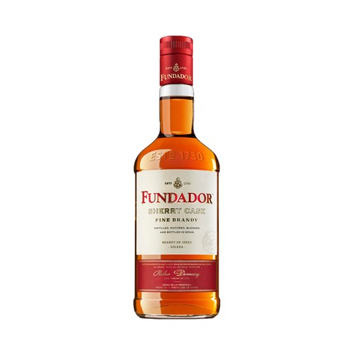 FUNDADOR Brandy solera envejecido en barricas de Jerez botella de 70 cl.