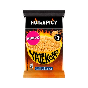 YATEKOMO Noodles fideos instantáneos hot&spicy Gallina Blanca 79g