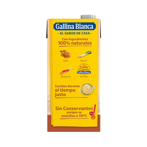 GALLINA BLANCA Crema de pollo con verduras 1 l.