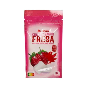 PRODUCTO ALCAMPO Chicles de fresa en grageas sin azúcares añadidos, con edulcorantes paquete de 32 uds.45 g.