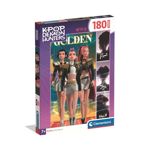 Puzzle 180 piezas super, K-POP Demon Hunters. CLEMENTONI
