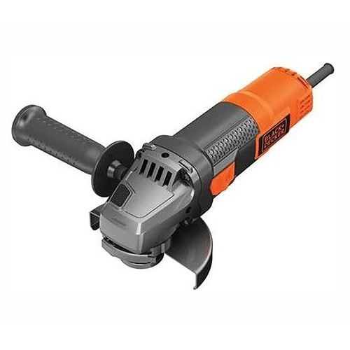 Mini-Amoladora 900W, 125mm, 5 discos, caja herramientas 16", BLACK + DECKER BEG220KA5.