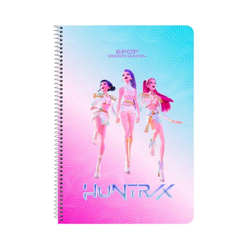 Libreta de anillas folio tapas duras 80 hojas. K-POP