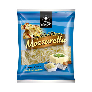 FLOR DE BURGOS Queso rallado mozarella FLOR DE BURGOS 200 g.