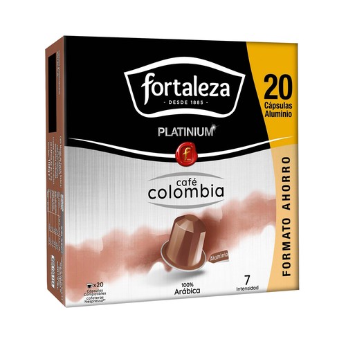 FORTALEZA PLATINIUM Café en cápsulas Colombia 20 uds.