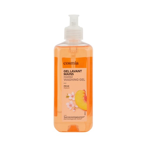 COSMIA Jabón (gel) líquido para manos, con aroma a melocotón 500 ml.
