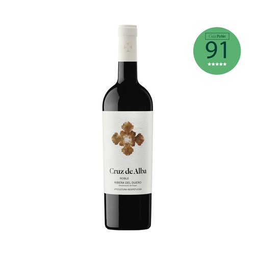 CRUZ DE ALBA Vino tinto roble ecológico con D.O. Ribera del Duero botella 75 cl.