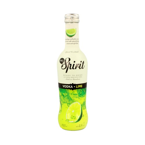 Combinado de vodka con lima MG SPIRIT botella de 27,5 cl.