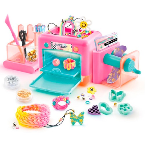 STYLE 4EVER Taller de Bisuteria Magic Clay, juegos artísticos modelar +8 Años, CANAL TOYS