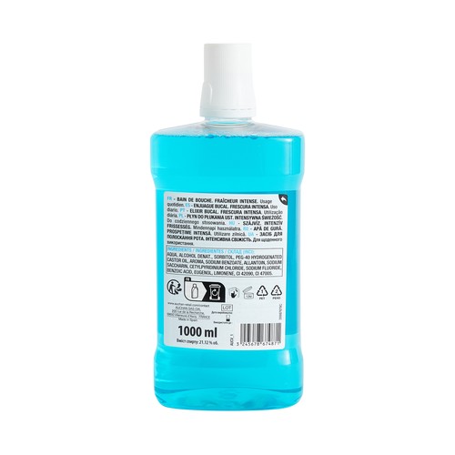 PRODUCTO ALCAMPO Enjuague bucal de uso diario, con intenso sabor a menta 1 l.