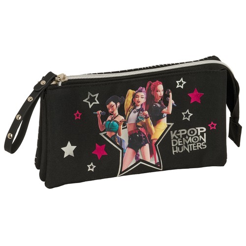 Estuche portatodo triple Demon Hunters Energy. K-POP