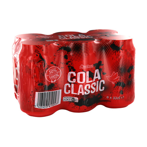 PRODUCTO ALCAMPO Refresco de cola pack 6 uds. x 33 cl.