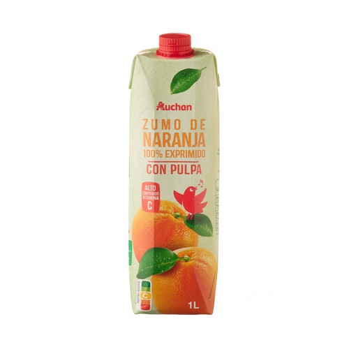Zumo naranja 100 % exprimida cion pulpa PRODUCTO ALCAMPO 1l-