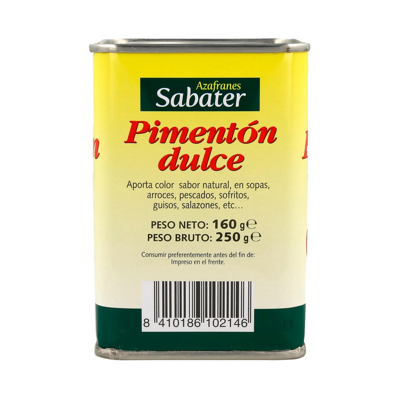Pimentón dulce lata de 160 g.