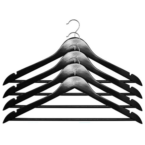 Set 8 perchas madera natural. ACTUEL