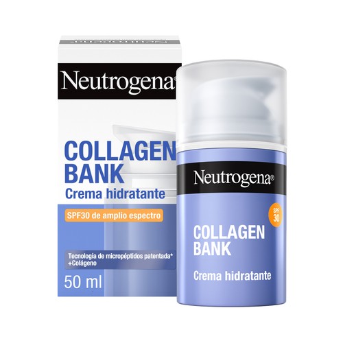 NEUTROGENA Collagen bank Crema hidratante facial de día con FPS 30 50 ml.