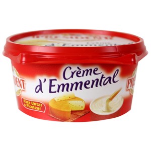PRESIDENT Crema de queso para untar emmental125 g.