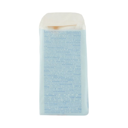 PRODUCTO ALCAMPO Baby Algodón cuadrado sin pelusas, para cara y cuerpo 100 uds.