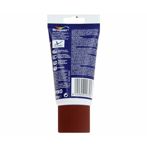 Masilla madera, color pino BRUGUER, 200grs.