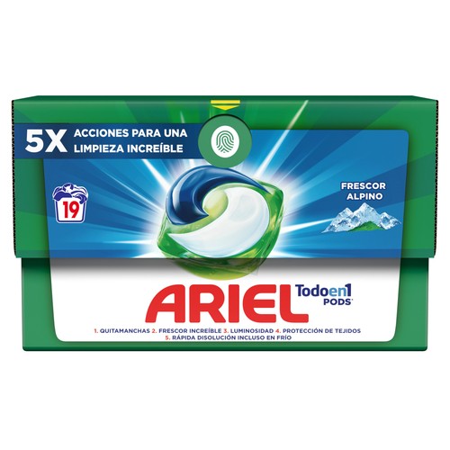ARIEL Detergente en pods 19 DS